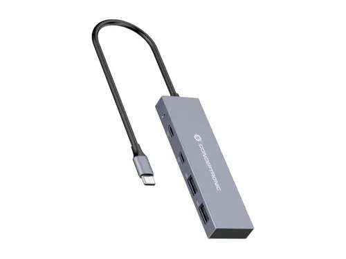 HUBBIES13G hub de interfaz USB 3.2 Gen 2 (3.1 Gen 2) Type-C 10000 Mbit/s Gris - Imagen 1