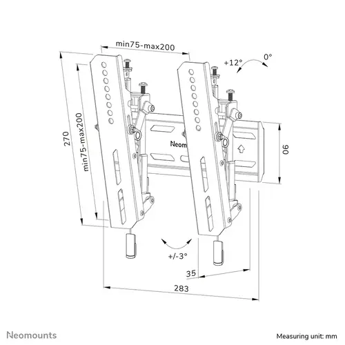 WL35S-850BL12 Soporte de pared para TV 24-65" - inclinable - bloqueable - instalación rápida - Imagen 20