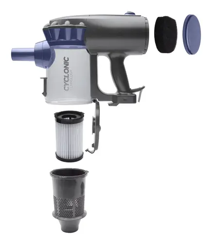 Aspiradora Vertical De Mano Gris Azul - 600 W - Imagen 4