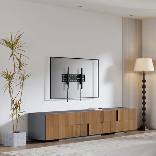 Soporte eco inclinable para monitor/TV 75kg de 37-86, Negro - Imagen 4