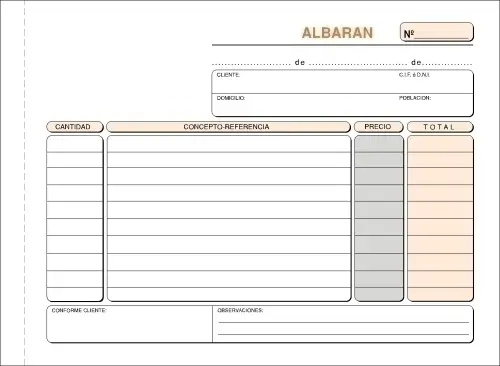 TALONARIO ALBARANES 4º  APDO TRIPLI LOAN