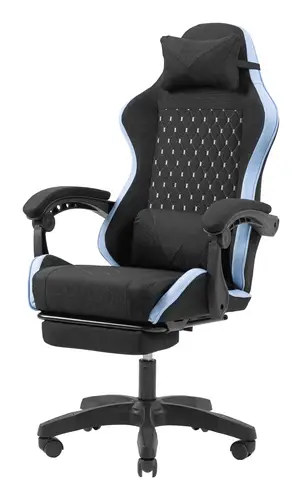 MGC-X Fabric Silla para videojuegos de PC Asiento acolchado Negro, Azul - Imagen 5