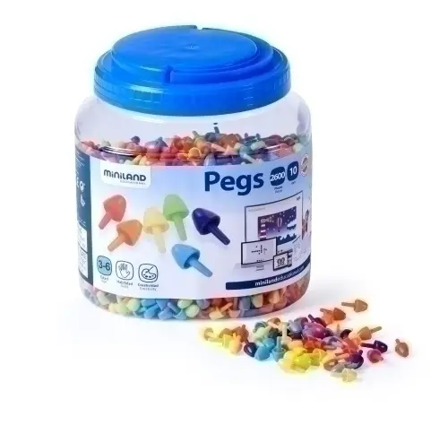BOTE DE 2600 PEGS DE 10mm