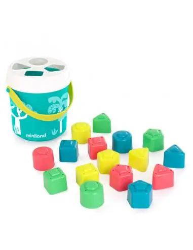 CUBO & FORMAS ENCAJABLE COLOR TURQUESA MINILAND 5005097341