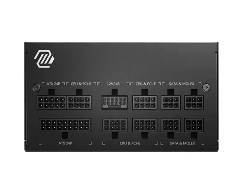 MAG A750GL PCIE5 unidad de fuente de alimentación 750 W 20+4 pin ATX ATX Negro - Imagen 2