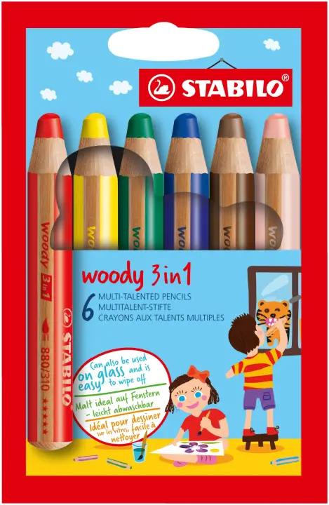 Woody 3 in 1 Multicolor 6 pieza(s)