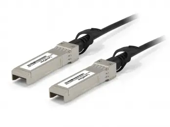 DAC-0105 Cable de fibra óptica e InfiniBand 5 m SFP+ Negro, Acero inoxidable