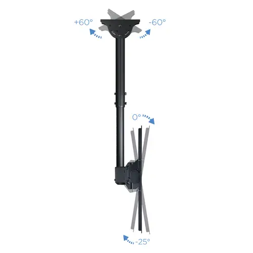 LPCE1155TSLI-B soporte para pantalla de señalización 139,7 cm (55") Negro - Imagen 5