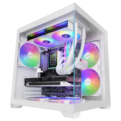 MCVIEW3W carcasa de ordenador Mini Tower Blanco - Imagen 2