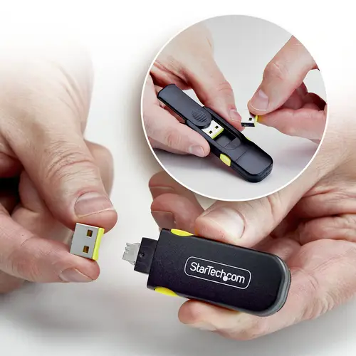 Llave de Bloqueo USB-A - 4 Tapones Antipolvo USB-A con Pestillo - Protectores Guardapolvos de Puerto USB a Presión - Reutilizables - Imagen 4