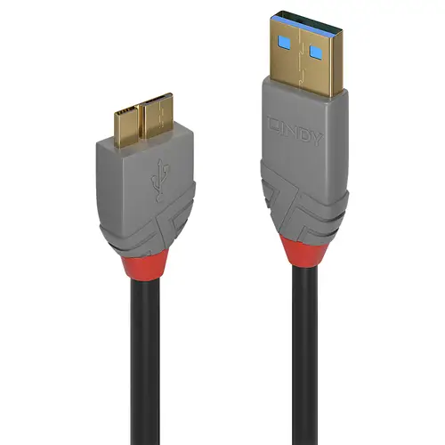 36768 cable USB USB 3.2 Gen 1 (3.1 Gen 1) 3 m USB A Micro-USB B Negro - Imagen 1