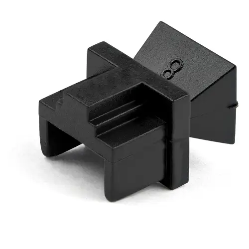 Paquete de 100 Cubiertas Guardapolvos RJ45 - Tapas de Cubierta Reusables RJ45 - Protector Bloqueador de Puerto RJ45 - Cubierta Protectora Para Conector RJ45 Hembra de Hubs Concentradores o Routers - Imagen 4