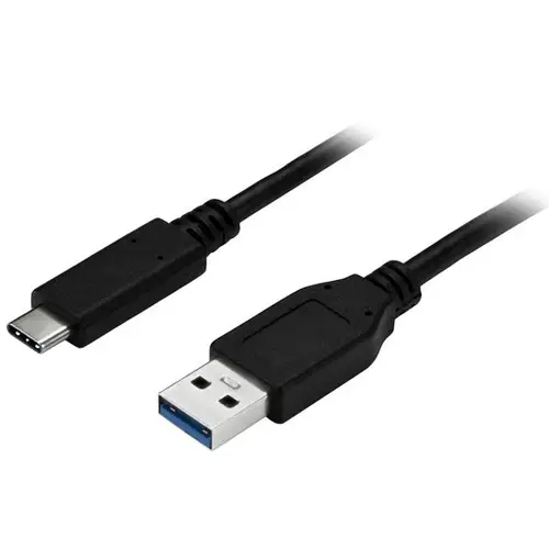 Cable de Carga y Sincronización USB-A a USB-C de 1m - Cable USB de 5Gbps - Cable de Datos USB-A a USB Tipo C - M/M - Negro - Imagen 1