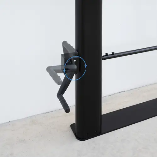 Lottus Soporte de Suelo/Pared Fijo con Regulación de Altura para Pantallas 55"-100", Negro - Imagen 5