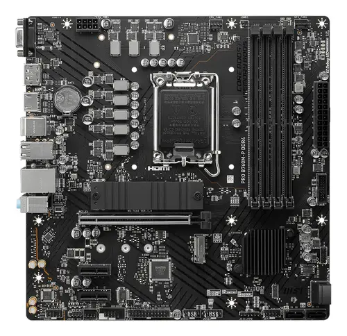 PRO B760M-P DDR4 placa base Intel B760 LGA 1700 micro ATX - Imagen 2