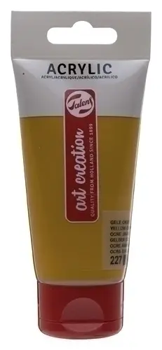 PINTURA ACRIL.TALENS 75 ml OCRE AMARILLO - Pack de 3 unidades