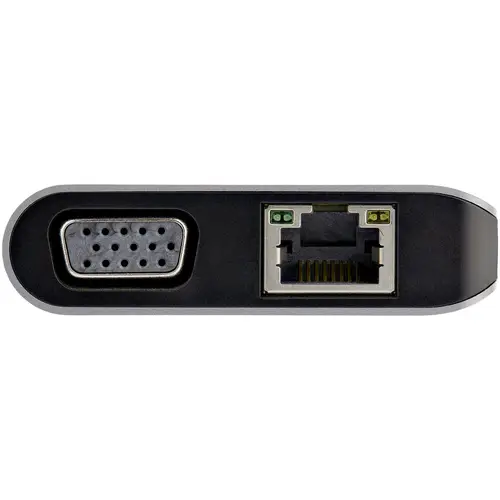 Adaptador Multipuertos USB-C - Mini Docking Station para Viajes con HDMI de 4K o VGA de 1080p - con Hub Ladrón USB 3.0 - PD de 100W - SD - Ethernet - Audio y Micrófono - Replicador de Puertos Portátil - Imagen 5