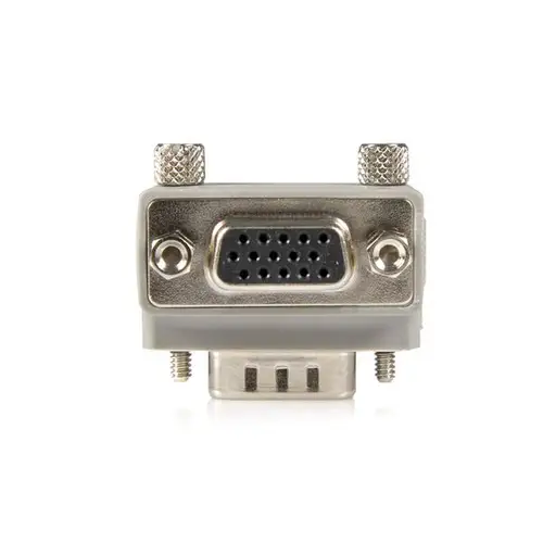 Right Angle VGA / VGA Cable Adapter Type 1 - M/F DB15 Gris - Imagen 2