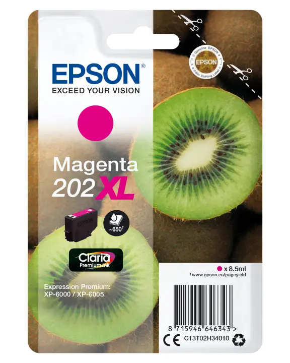 Kiwi Singlepack Magenta 202XL Claria Premium Ink