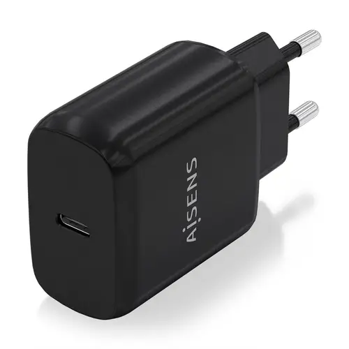 Cargador USB-C PD3.0 1 Puerto 1xUSB-C 25W, Negro - Imagen 2