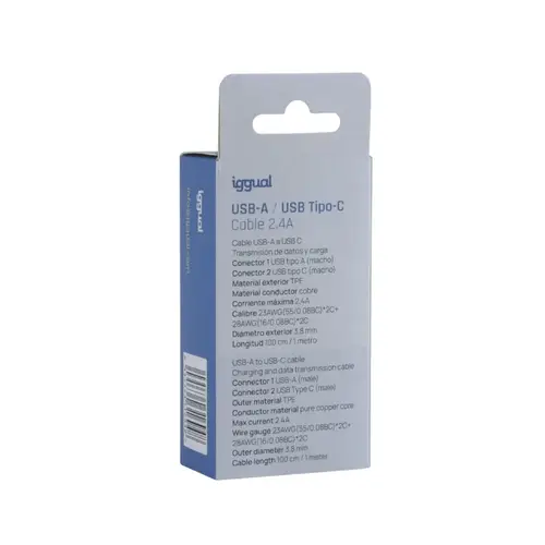 IGG316948 cable USB USB 2.0 1 m USB A USB C Blanco - Imagen 4