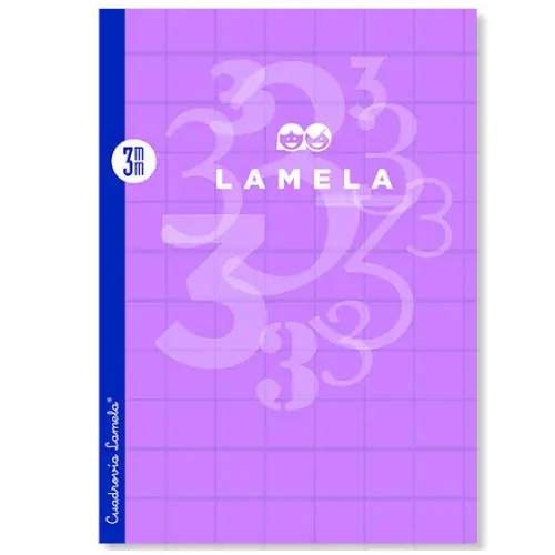 LIBRETA LAMELA FORMATO A4 RAYADO 4 MM - 50 HOJAS POLIPROPILENO 90 GRS. LAMELA 06A4P04