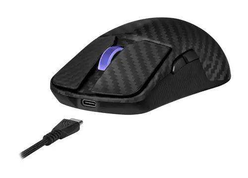 ROG Harpe Ace Extreme ratón Juego mano derecha RF Wireless + Bluetooth + USB Type-A Óptico 42000 DPI - Imagen 6