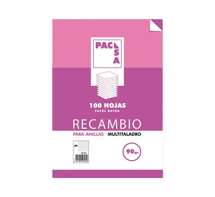 REC.100H A4 HORIZONTAL PACSA MRG 90G 21262