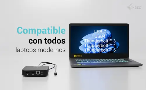 USB-C Dual HDMI Docking Station with Power Delivery 100 W + Universal Charger 100W - Imagen 5