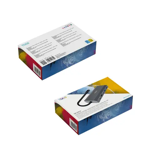 Caja externa para SSD M.2 NGFF/NVMe + HUB USB 3.2 Gen2 con 1xUSB-C/PD + 2xUSB-A + USB-C + HDMI, Gris - Imagen 8