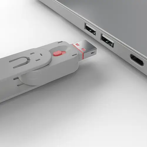 40450 bloqueador de puerto Bloqueador de puerto + clave USB tipo A Rosa Acrilonitrilo butadieno estireno (ABS) 5 pieza(s) - Imagen 3