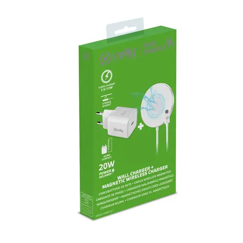 Magchargekit Universal Blanco Corriente alterna Cargador inalámbrico Interior - Imagen 2