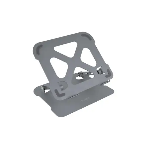 Soporte Elevador de Aluminio Ajustable Ergonómico para Portátiles, Gris - Imagen 1