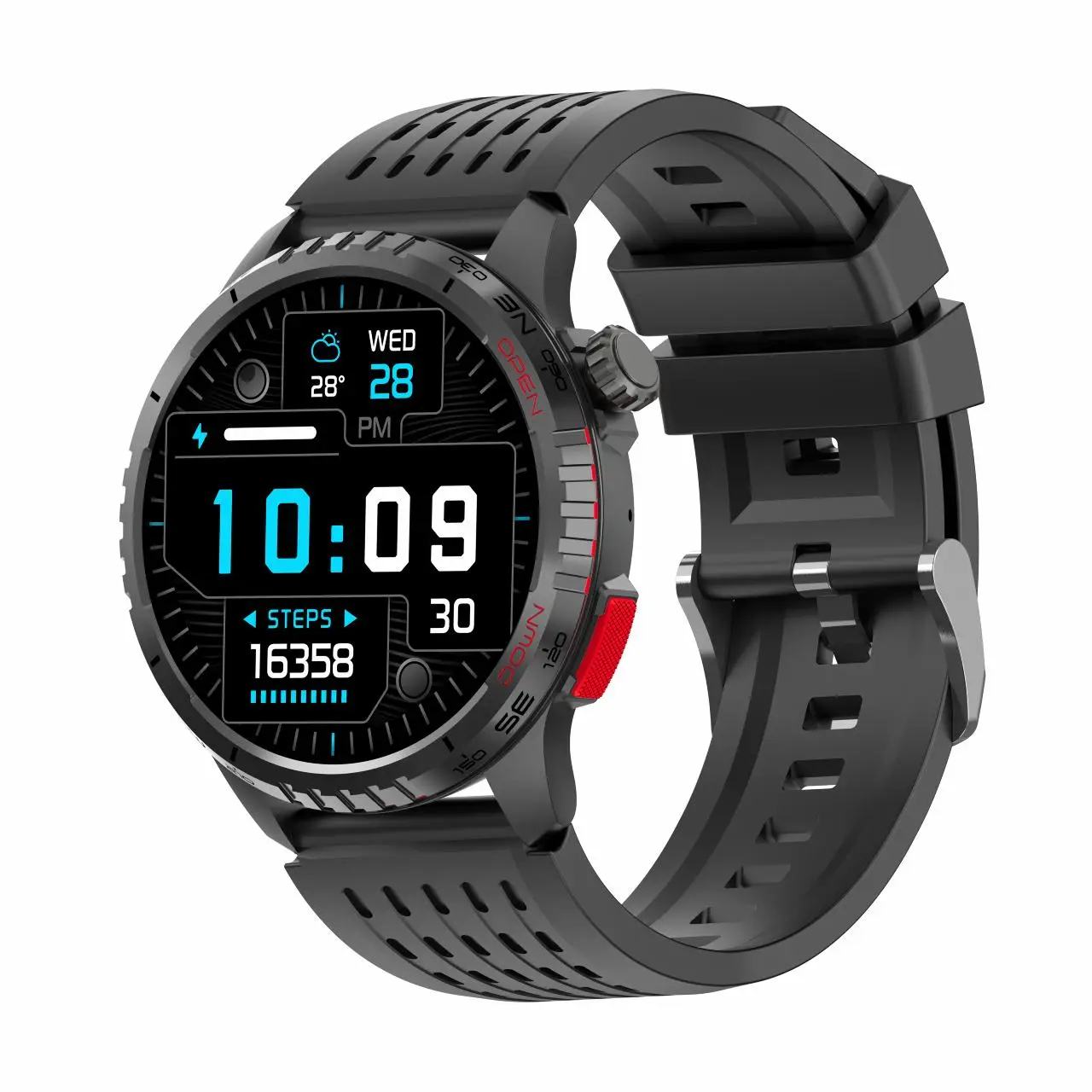 SWG-345B 3,63 cm (1.43") AMOLED Digital 466 x 466 Pixeles Negro G..