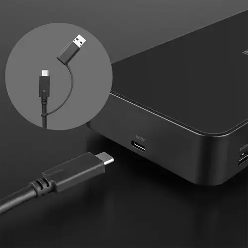 43366 base para portátil y replicador de puertos Acoplamiento USB 3.2 Gen 2 (3.1 Gen 2) Type-C Negro - Imagen 6
