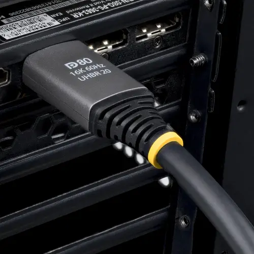 Cable DisplayPort 2.1 de 1,5m - Cable DP80 Certificado VESA - Cable DP 2.1 - 10K/8K 60Hz, 16K 60Hz/8K 240Hz con DSC 1.2a Sin Comprimir - Cable para Monitor DP - Imagen 6