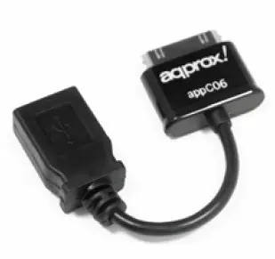 appC06 cable de teléfono móvil Negro USB A Apple 30-pin