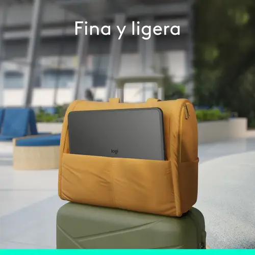 Combo Touch, funda con teclado, iPad Pro 13 pulgadas (M4)(2024) - Teclado retroiluminado extraíble con soporte abatible, escritura cómoda, modo multiuso, Disposición QWERTY Español - Grafito - Imagen 7