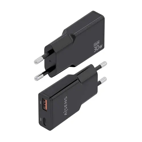 ASCH-30W2P047-BK cargador de dispositivo móvil Cámara digital, MP3, MP4, Teléfono móvil, Navegante, Portátil, Consola de juegos portátil, Smartphone, Tableta, Universal Negro Corriente alterna Carga rápida Interior - Imagen 3