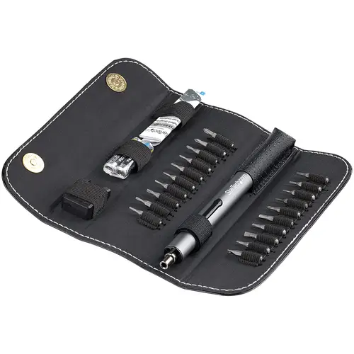 Destornillador Eléctrico con Juego de 20 Puntas de Precisión - Mini Destornillador Portátil a Pilas para Reparación de Ordenadores, Tablets y Móviles - Inalámbrico - Imagen 8