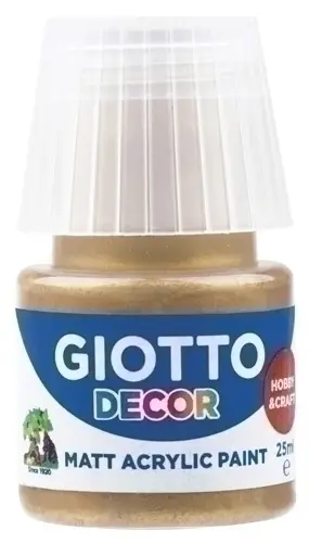 PINTURA ACRIL.GIOTTO 25 ml ORO - Pack de 6 unidades