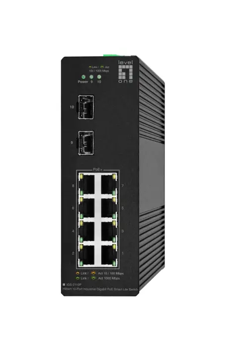 IGS-2110P switch Gestionado L2 Gigabit Ethernet (10/100/1000) Energía sobre Ethernet (PoE) Negro