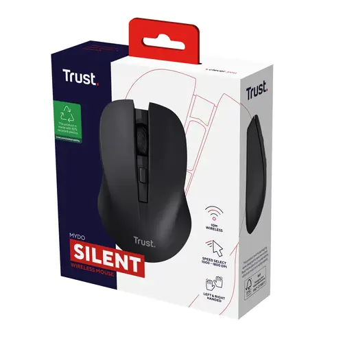 Mydo ratón Oficina Ambidextro RF inalámbrico Óptico 1800 DPI - Imagen 5