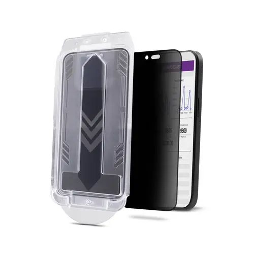 Filtro de Privacidad de 4 Vías y 360 para iPhone 16 - Antiespía para iPhone - Filtro Horizontal y Vertical - Compatible con Touchscreen - Protector de Pantalla de Vidrio Templado - TAA - Imagen 2