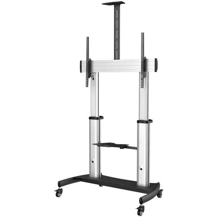 Soporte Móvil de TV - Carrito de TV de Servicio Pesado para Pantallas de 60 a 100 Pulgadas - 100kg - Soporte Universal Rodante de Piso con Altura Ajustable - con Ruedas - para Televisor (STNDMTV100) - Imagen 6