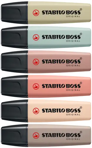 BOSS NatureColors marcador 6 pieza(s) Punta de cincel Negro, Bronce, Marrón, Verde, Gris, Verde claro - Imagen 2
