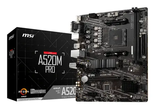 A520M PRO placa base AMD A520 Zócalo AM4 micro ATX - Imagen 1