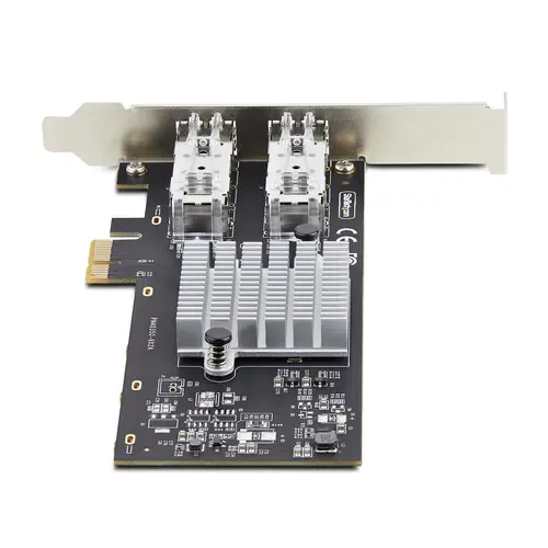 Tarjeta PCIe 2.1x1 de Red de Fibra Óptica/Cobre Ethernet 1Gb SFP de 2 Puertos - Chipset Controlador Intel I350-AM2 - Cobre de 1000BASE/Fibra Óptica - NIC - Imagen 4