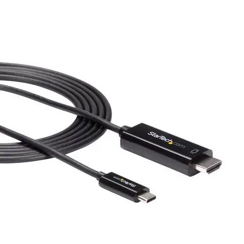 Cable Adaptador de 2m USB-C a HDMI 4K 60Hz - Negro - Cable USB Tipo C a HDMI - Cable Conversor de Vídeo USBC - Imagen 3