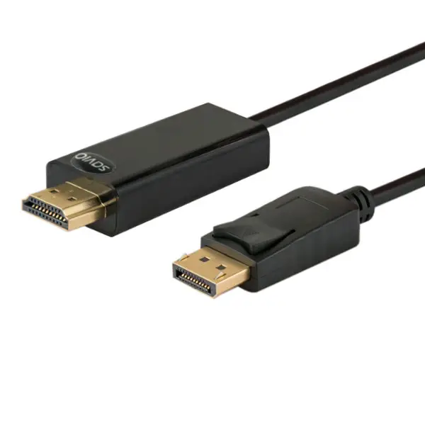 CL-56 adaptador de cable de vídeo 1,5 m DisplayPort HDMI tipo A (Estándar) Negro